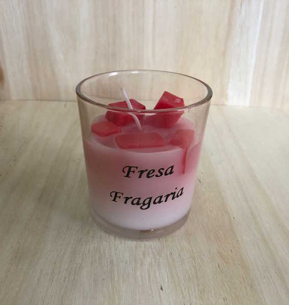 Vela vaso aroma Fresa